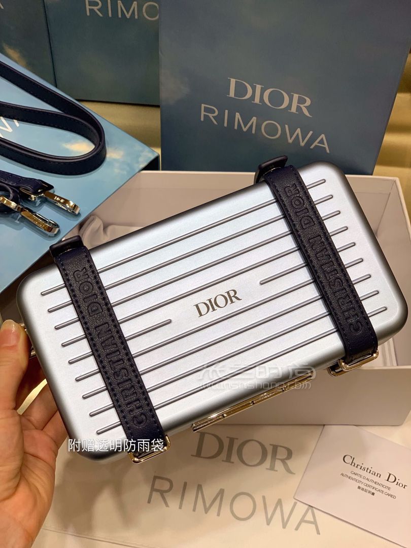 diorxrimowa小盒子天空蓝迪奥日默瓦联名盒子包2020强势铝镁合金材质