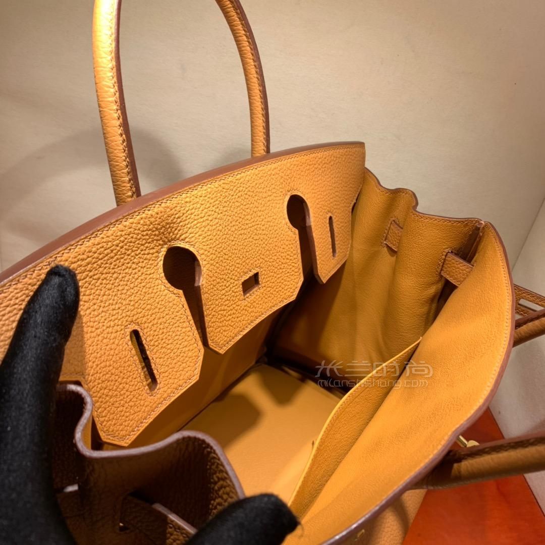 愛馬仕鉑金包hermes birkin 30cm togo 1h沙灘金 金扣 蜜蠟全手縫