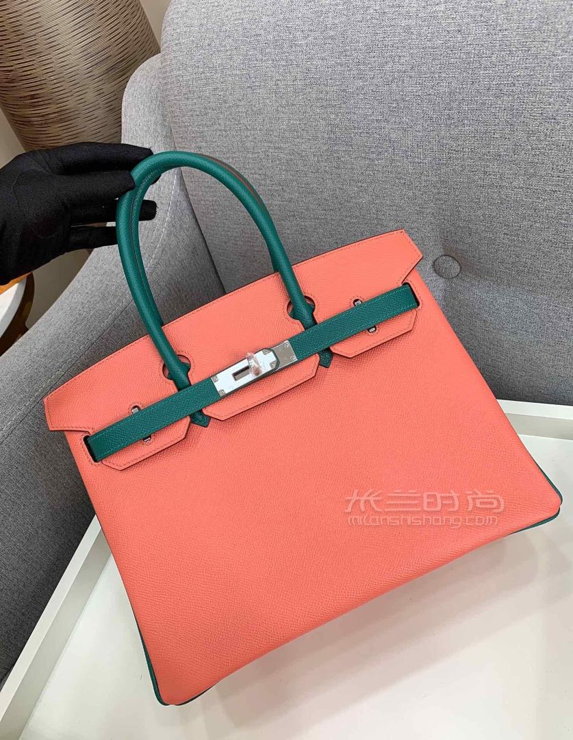 hermes愛馬仕鉑金包birkin 30cm l5龍拼色 夏季的必備款[機智][機智]