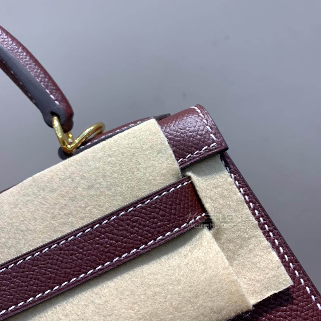 愛馬仕凱莉包hermes kelly 28cm epsom 57 bordeaux 波爾多酒紅 金扣