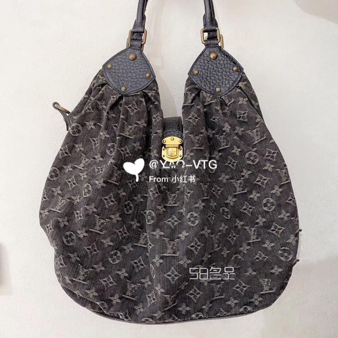 LV中古丹宁老花单肩包,lv emilie 2014_1