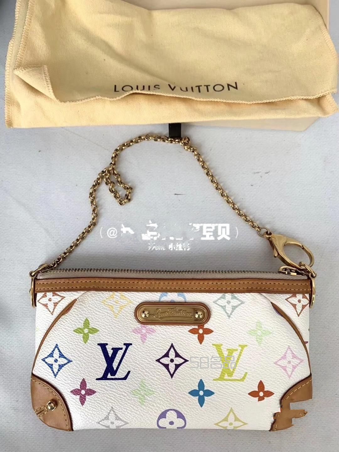 第34只中古包Lv 白三彩麻将包,kimono lv_1