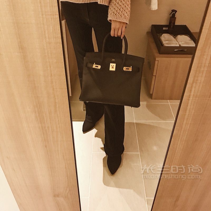 日本东京新宿Hermes买到黑金Birkin 30_6